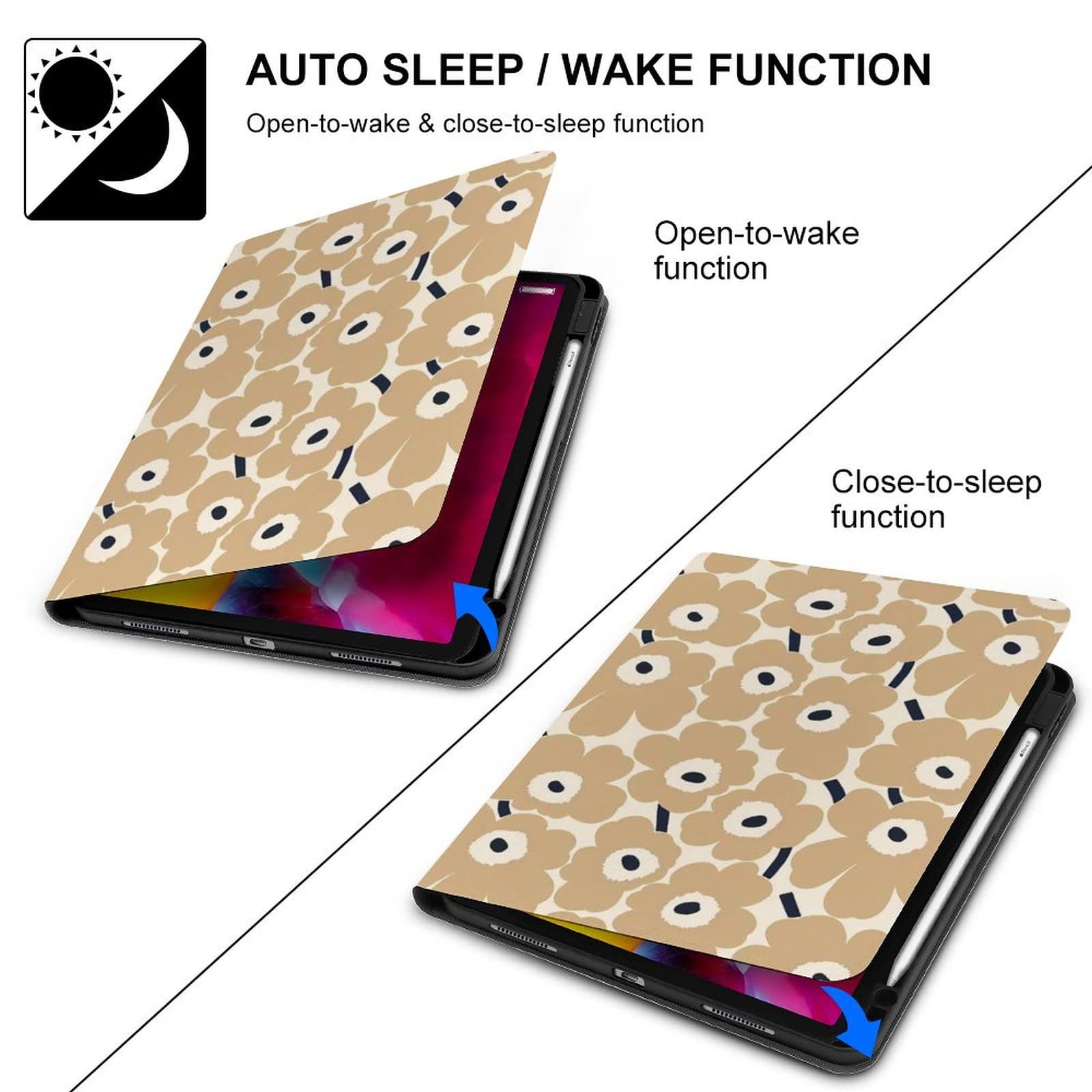 Amazon.co.jp: マリメッコ 花柄 iPad 9/8/7 ケース iPad 10.2インチ用